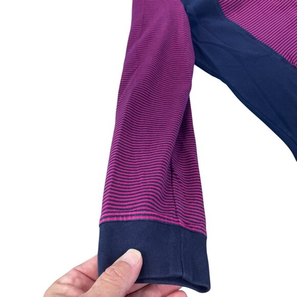 Lauren Ralph Lauren Active Womens Pink Blue Striped Full-zip Jacket Sz XL SKU 94 - Picture 2 of 13